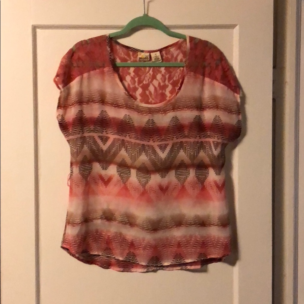 Sheer Patterned Top